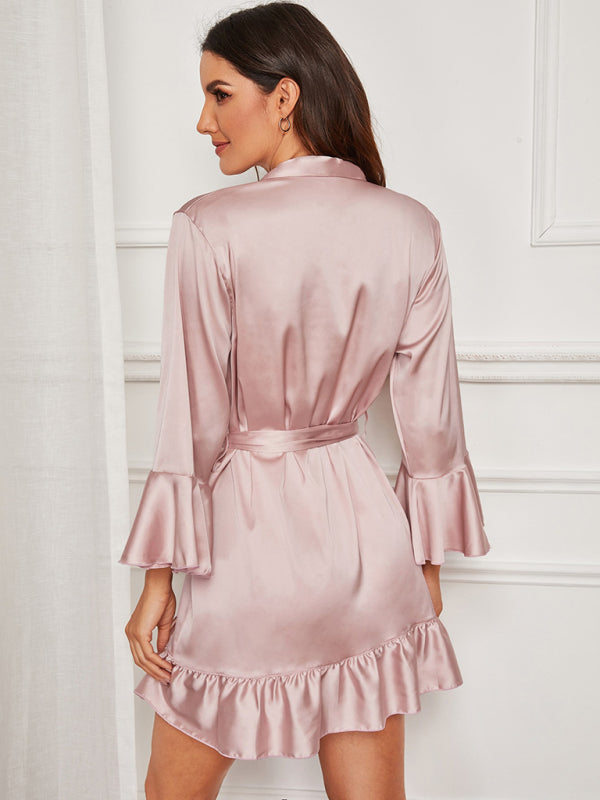 Velvet Hour – Solid Woven Seduction Robe