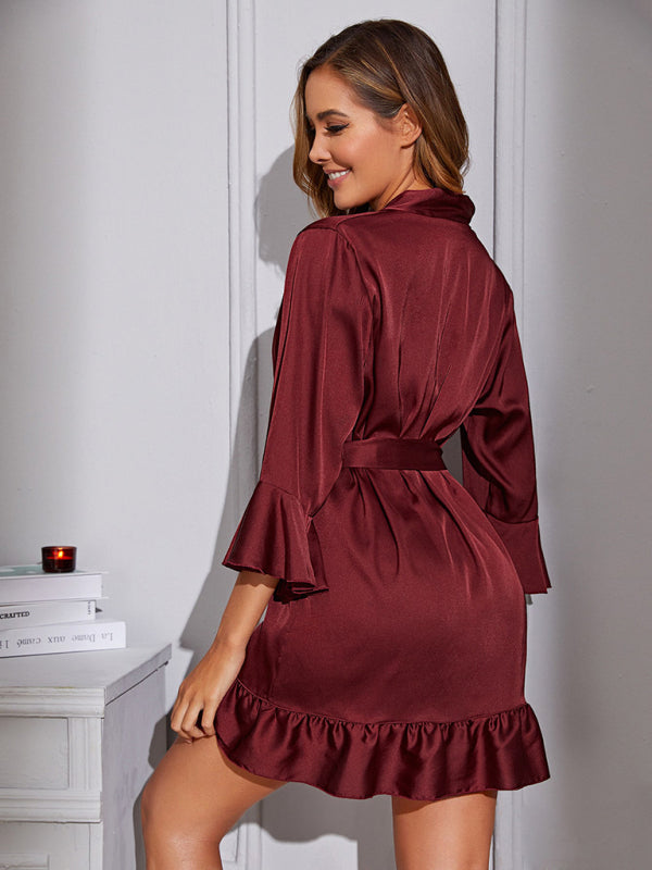Velvet Hour – Solid Woven Seduction Robe
