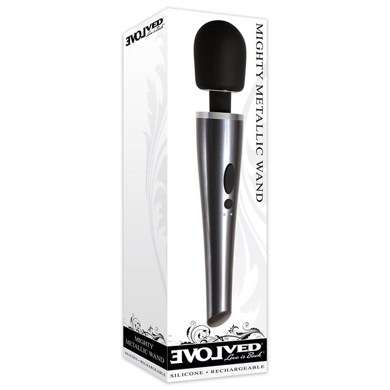 Evolved Mighty Metallic Wand Vibe ChrBlk