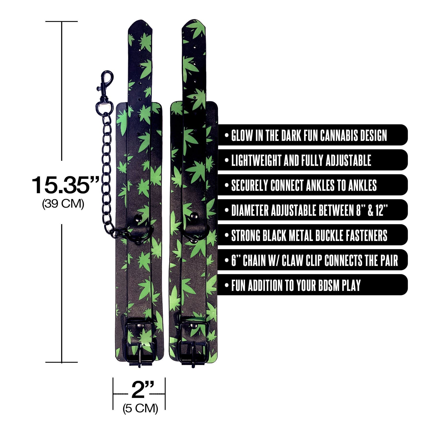 Stoner vibes wrist cuffs glow in the dark chronic collection