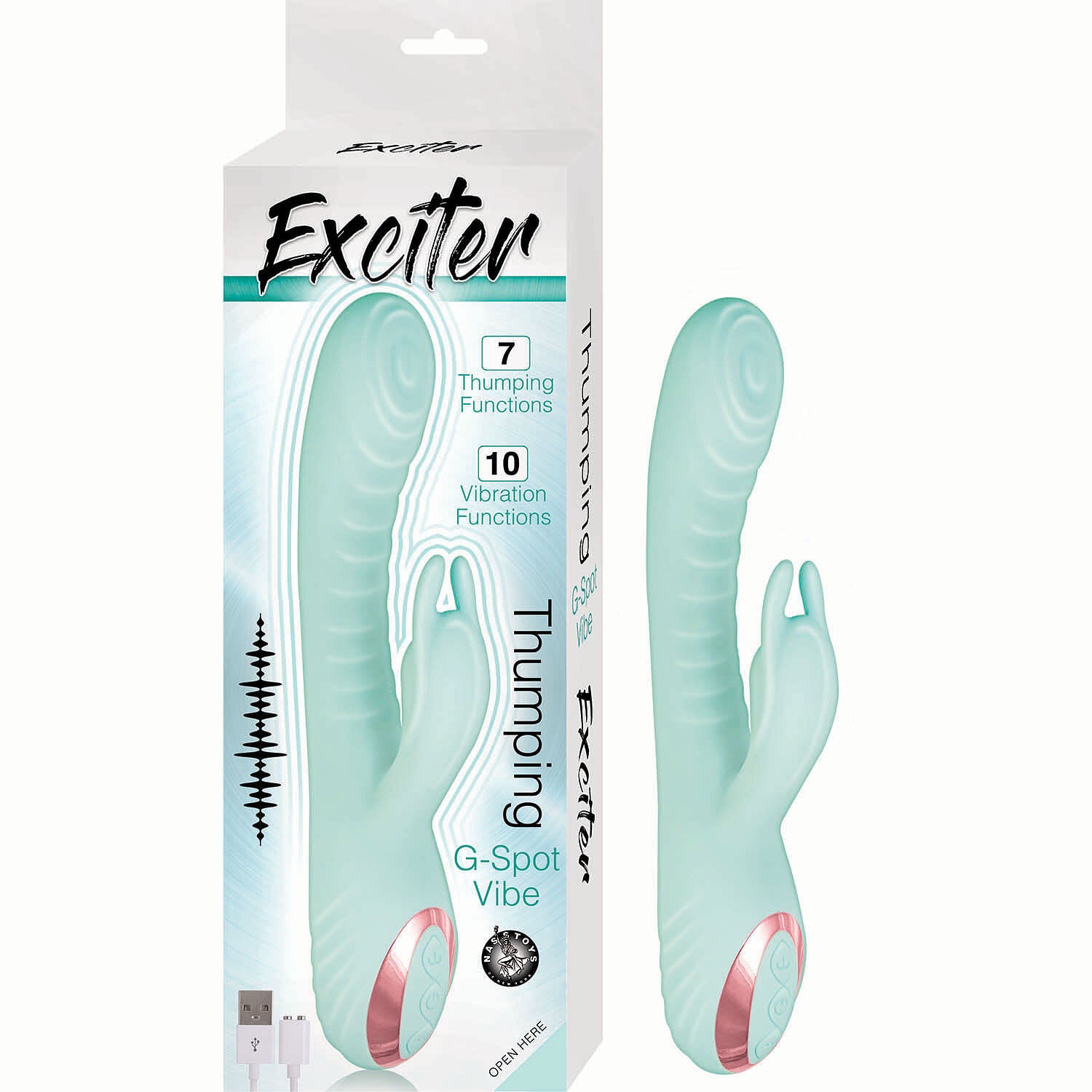 Exciter thumping g-spot vibe aqua