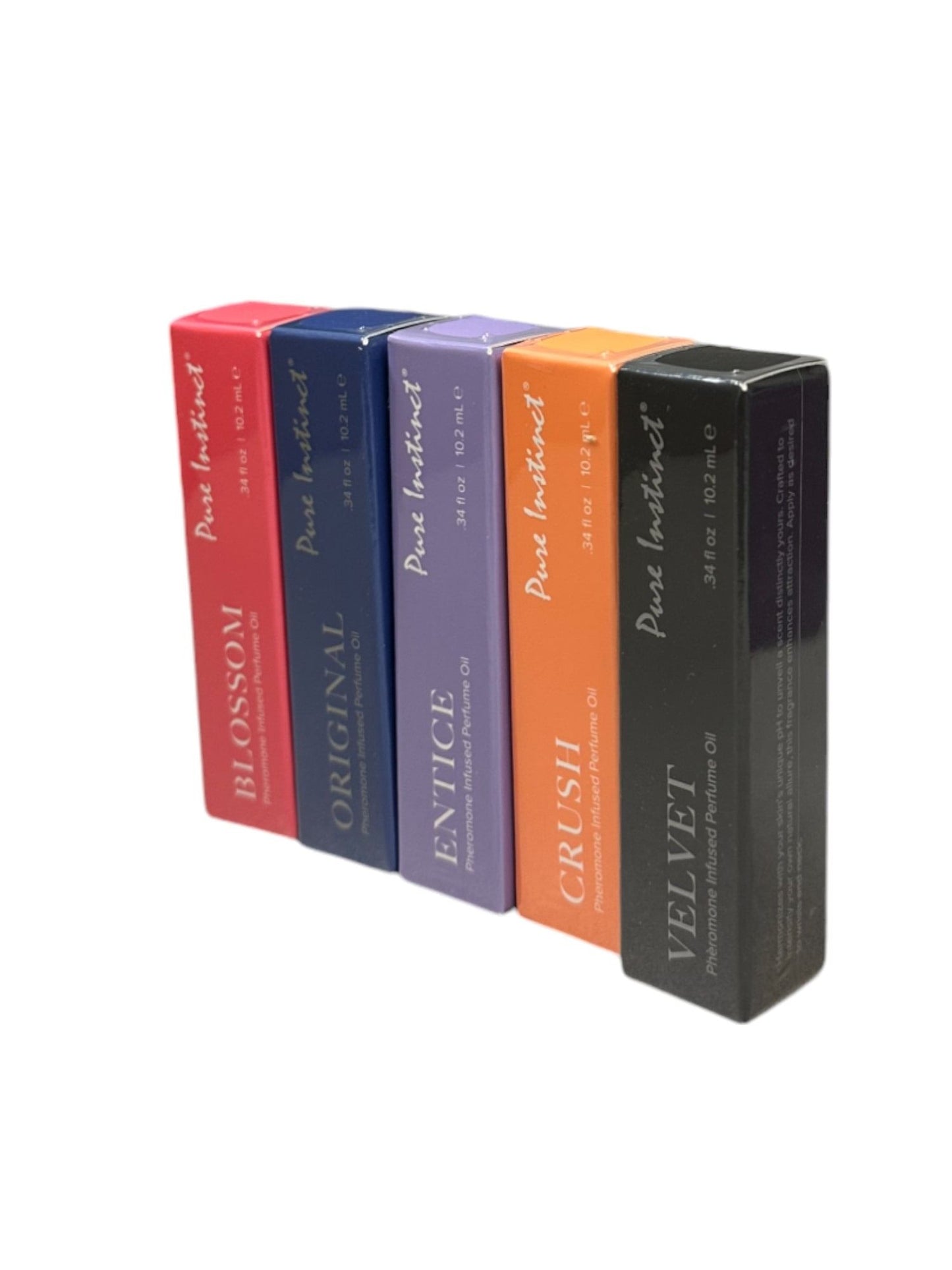 Pure instinct pheromone infused perfume oil acrylic cube display w/testers (36pcs)