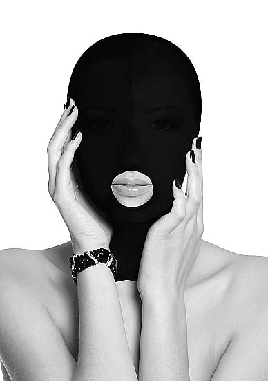 B&w submission mask w/ open mouth