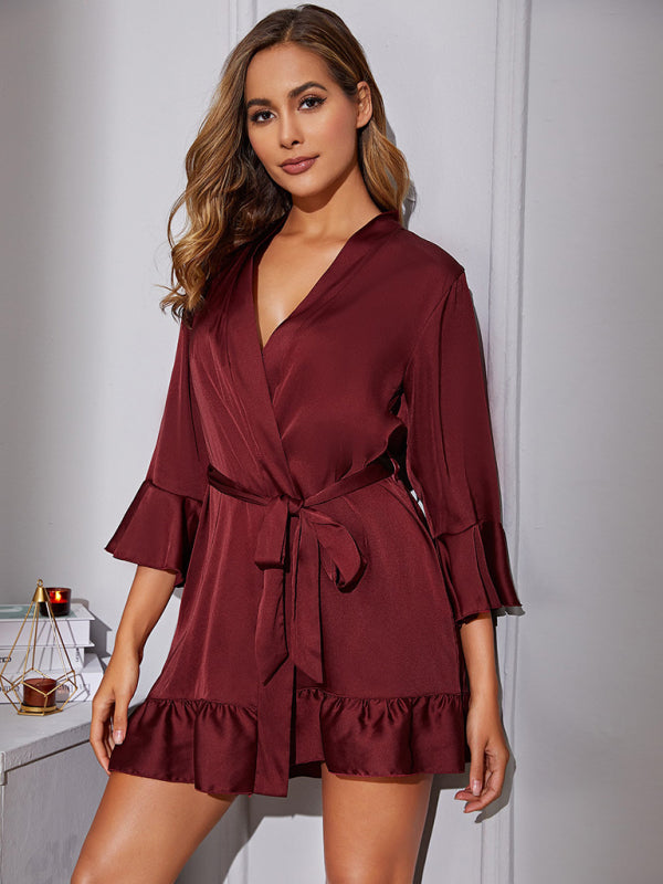 Velvet Hour – Solid Woven Seduction Robe