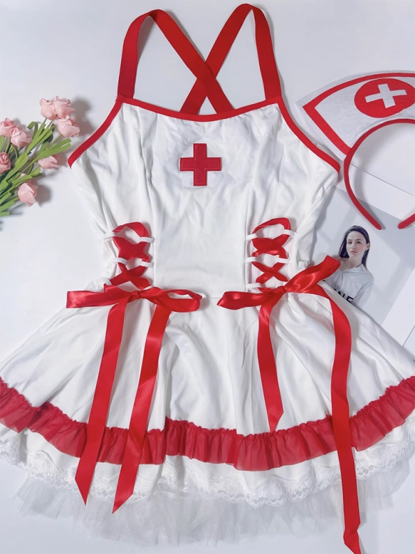 Naughty by Nature – Nurse Halter Roleplay Dress
