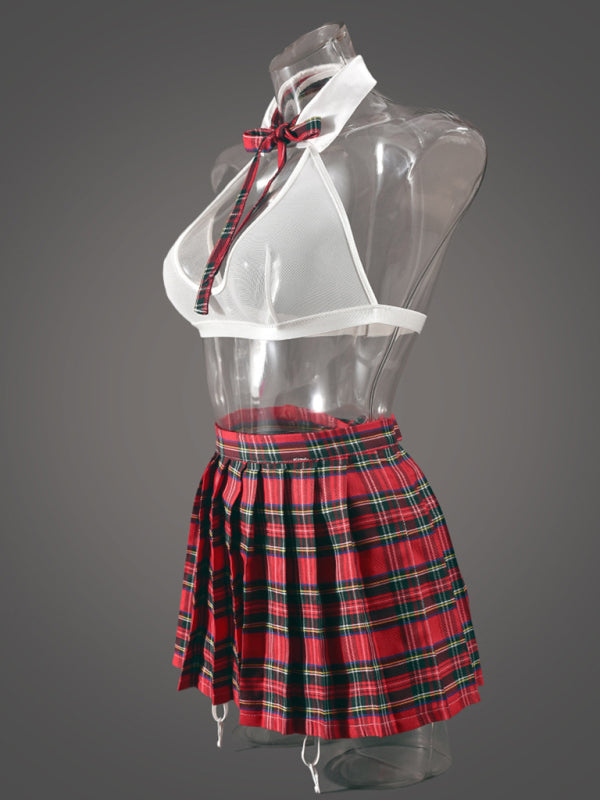 After Class Secrets – Plaid Pleated Roleplay Set