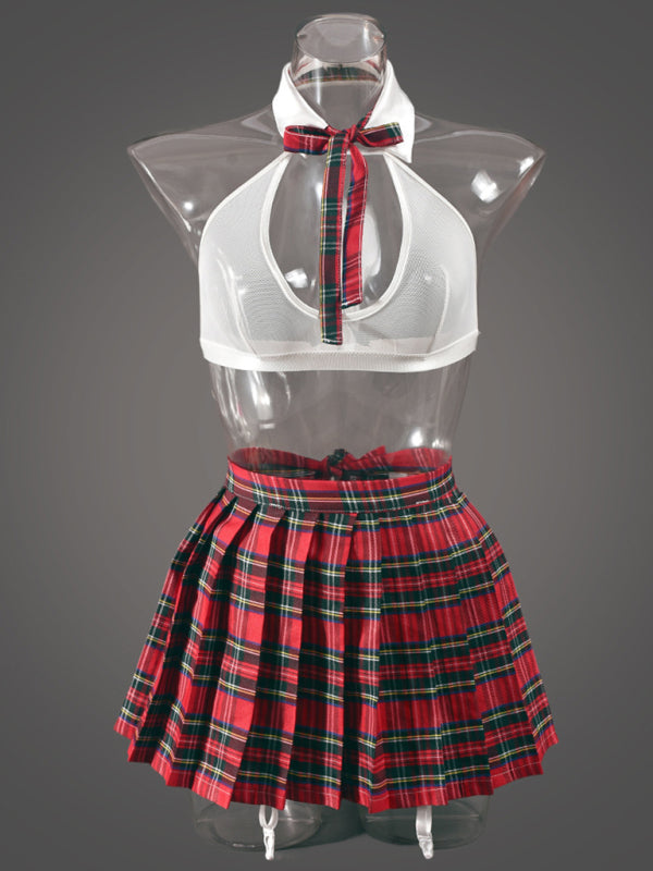 After Class Secrets – Plaid Pleated Roleplay Set