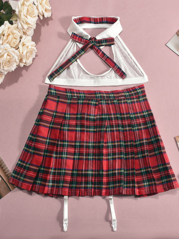 After Class Secrets – Plaid Pleated Roleplay Set