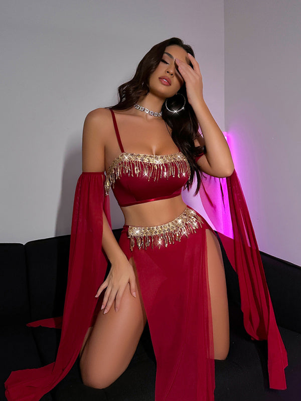 Stage Seduction – Sequin Lace Pole Dance Fantasy