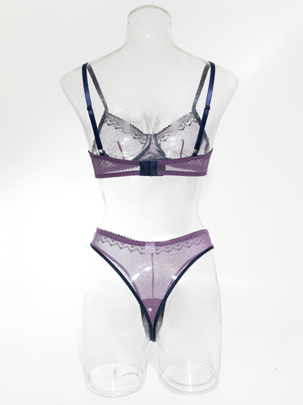 Feline Fantasy – Contrast Lace See-Through Set