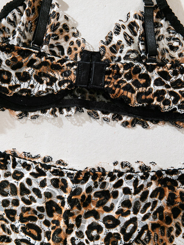 Wild Instinct – Thin Leopard Print Seduction Set