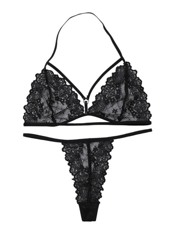 Seamless Lace Bra & Panty Set – Elegant Everyday Sexy Lingerie