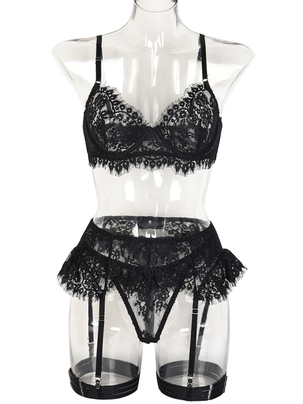 Bound in Lace – Four-Piece Suspender Seduction Set