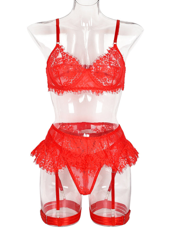 Bound in Lace – Four-Piece Suspender Seduction Set