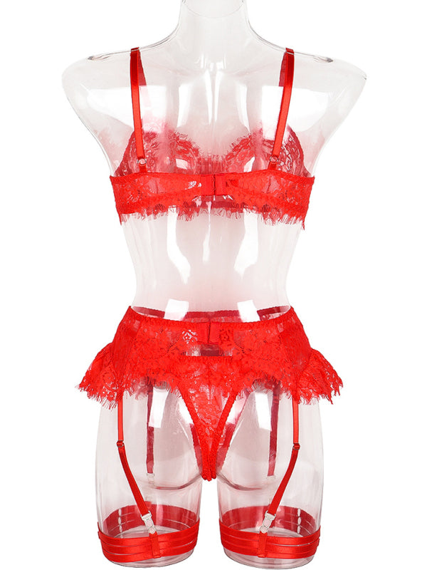 Bound in Lace – Four-Piece Suspender Seduction Set