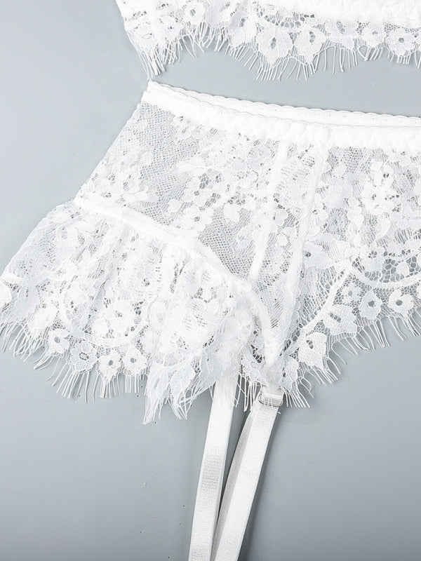 Bound in Lace – Four-Piece Suspender Seduction Set