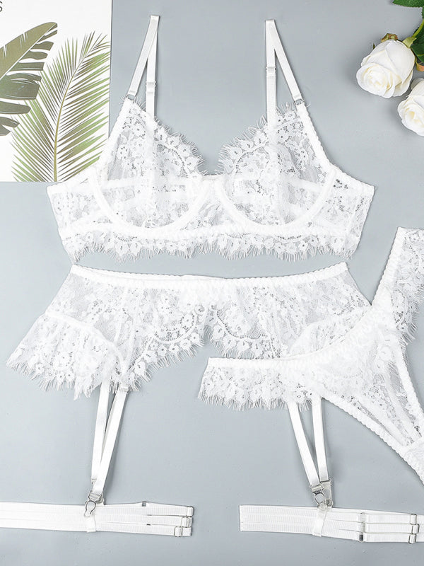Bound in Lace – Four-Piece Suspender Seduction Set