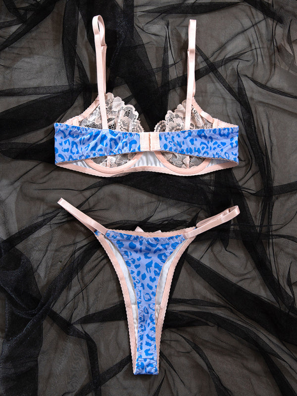 Panther’s Kiss – Lace & Leopard Underwire Duo